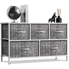 Commode à 5 tiroirs, meuble de rangement pour la maison et la chambre.