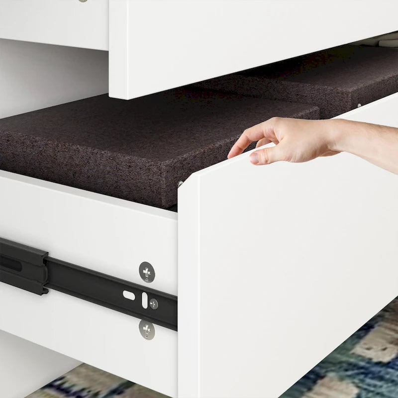 Commode à 12 tiroirs pour chambre à coucher, tiroirs profonds, grand coffre en bois sur pied