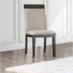 Strick & Bolton Edmonia Espresso Upholstered Side Chairs (Set of 2)