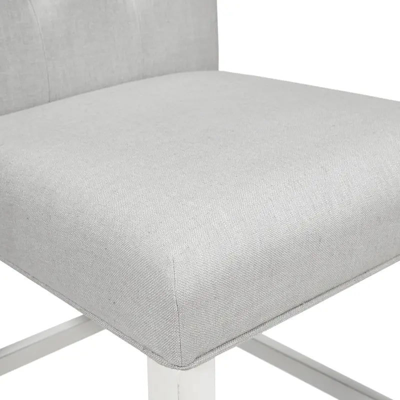 Chaises de comptoir Tia Modern grises capitonnées (ensemble de 2) par Furniture of America