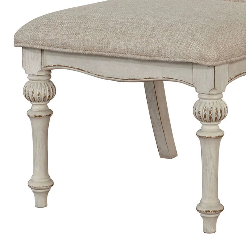 Chaises de salle à manger blanches antiques Caelum Farmhouse de Gray Barn (lot de 2)