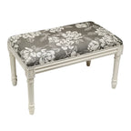 Banc gris magnolia avec finition blanc antique