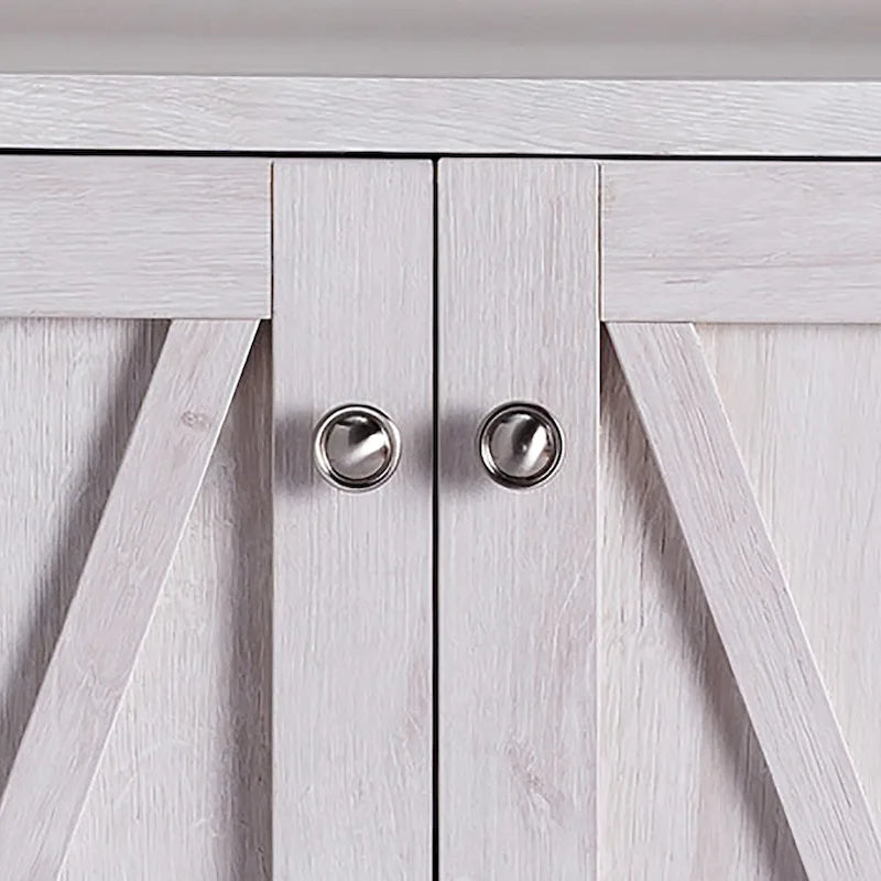 Meuble à micro-ondes à plusieurs étagères en bois rustique Figg de Furniture of America