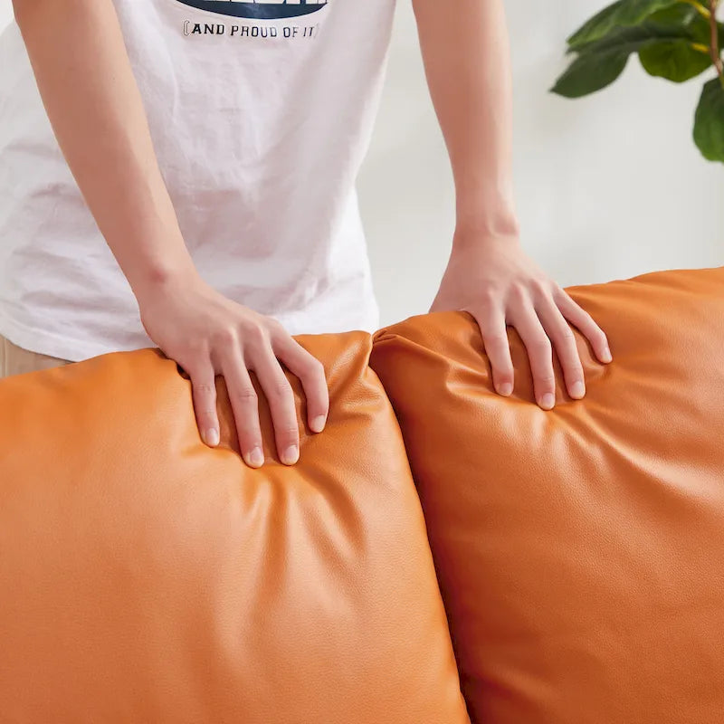 Fauteuil d'appoint avec dossier et assise rembourrés extra épais, canapé