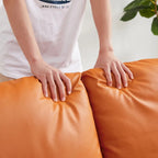 Fauteuil d'appoint avec dossier et assise rembourrés extra épais, canapé