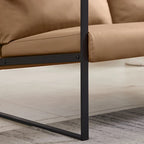 Fauteuil d'appoint avec dossier et assise rembourrés extra épais, canapé