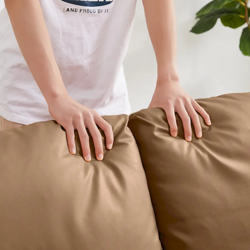 Fauteuil d'appoint avec dossier et assise rembourrés extra épais, canapé