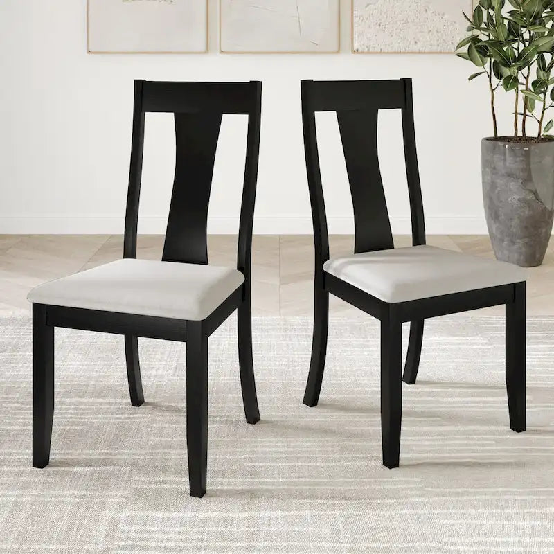 Ensemble de salle à manger en bois 7 pièces de style vintage CraftPorch