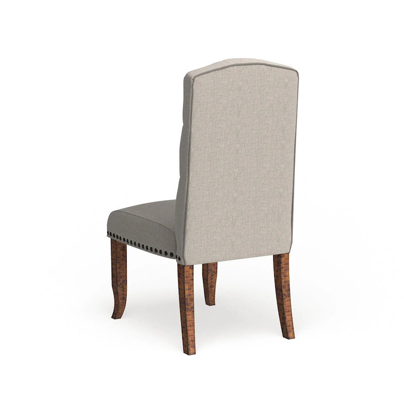 Chaises de salle à manger Cordova Farmhouse en tissu capitonné (ensemble de 2) par Furniture of America