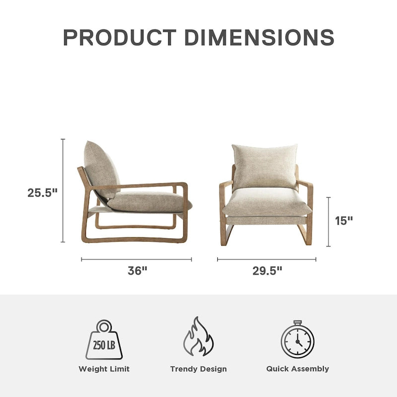 Fauteuil d'appoint Janae Sling d'Avenue Greene