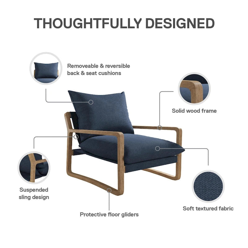 Fauteuil d'appoint Janae Sling d'Avenue Greene