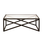 Table basse Silver Orchid Stifter en bronze noirci