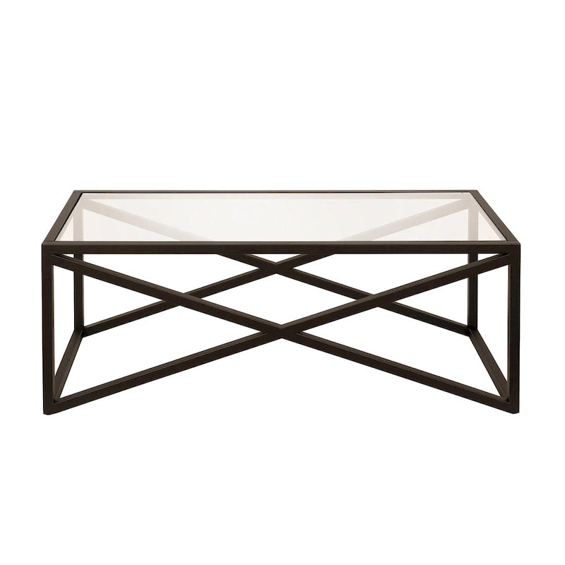 Table basse Silver Orchid Stifter en bronze noirci