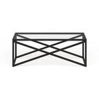 Table basse Silver Orchid Stifter en bronze noirci