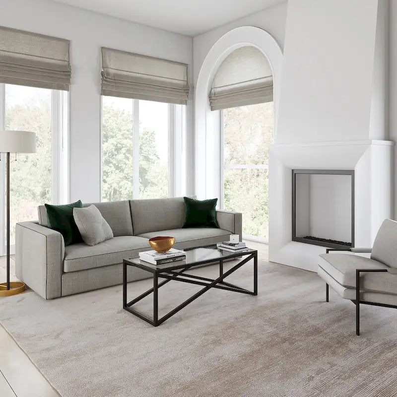 Table basse Silver Orchid Stifter en bronze noirci