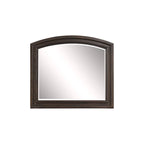 Ensemble de chambre à coucher moderne Brandie 6 pièces gris-brun avec plateforme et rangement