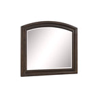 Ensemble de chambre à coucher moderne Brandie 6 pièces gris-brun avec plateforme et rangement