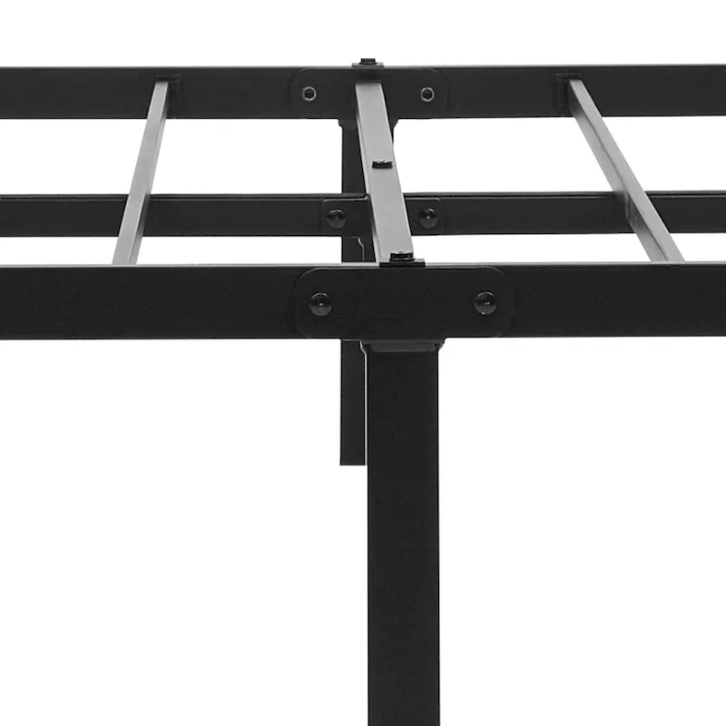 Cadre de lit plateforme avec tête de lit rembourrée et rangement Moasis