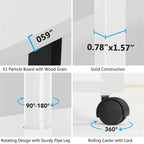 Bureau d'ordinateur pivotant en forme de L avec bibliothèque