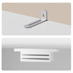 Armoire de cuisine autoportante blanche de 66,5 pouces de haut avec tiroirs coulissants en métal et système de fermeture à clapet