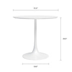 Table de café moderne du milieu du siècle Jamesdar Kurv 31.5