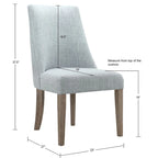 Ensemble de 2 chaises de salle à manger rembourrées Martha Stewart Winfield