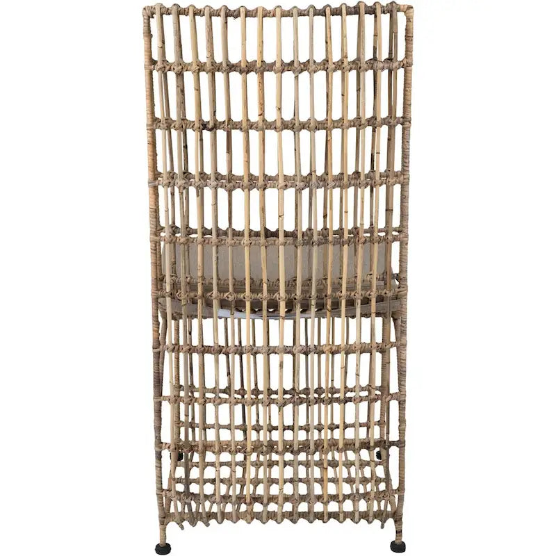 Rattan Wrapped Iron Dining Chair by East at Main