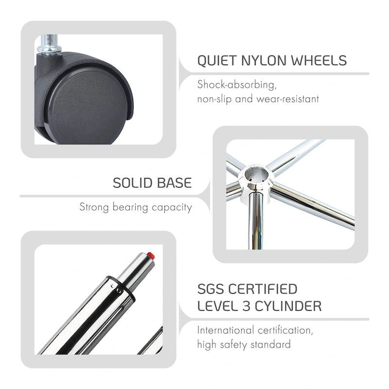 Fauteuil de bureau pivotant Porthos Home Tana, tissu Teddy, pieds chromés dorés