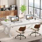 Table de conférence de 1,98 m (6,5 pi) pour 6 à 8 personnes, table de séminaire rectangulaire de 1,98 m (78 po) de long