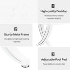 Table de conférence de 1,98 m (6,5 pi) pour 6 à 8 personnes, table de séminaire rectangulaire de 1,98 m (78 po) de long