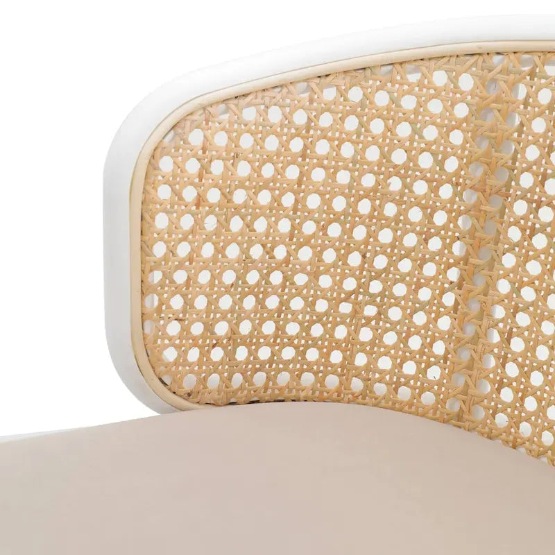 Tabouret de bar LeisureMod Ervilla avec structure en acier thermolaqué blanc, lot de 2 - 37