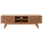 Meuble TV multimédia SAFAVIEH Teela en noyer, 150 cm (59 pouces) - 150 cm (59 po) L x 38 cm (15 po) l x 48 cm (19 po) H