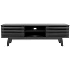 Meuble TV multimédia SAFAVIEH Teela en noyer, 150 cm (59 pouces) - 150 cm (59 po) L x 38 cm (15 po) l x 48 cm (19 po) H