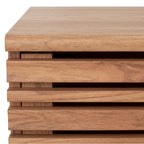 Meuble TV multimédia SAFAVIEH Teela en noyer, 150 cm (59 pouces) - 150 cm (59 po) L x 38 cm (15 po) l x 48 cm (19 po) H