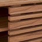 Meuble TV multimédia SAFAVIEH Teela en noyer, 150 cm (59 pouces) - 150 cm (59 po) L x 38 cm (15 po) l x 48 cm (19 po) H