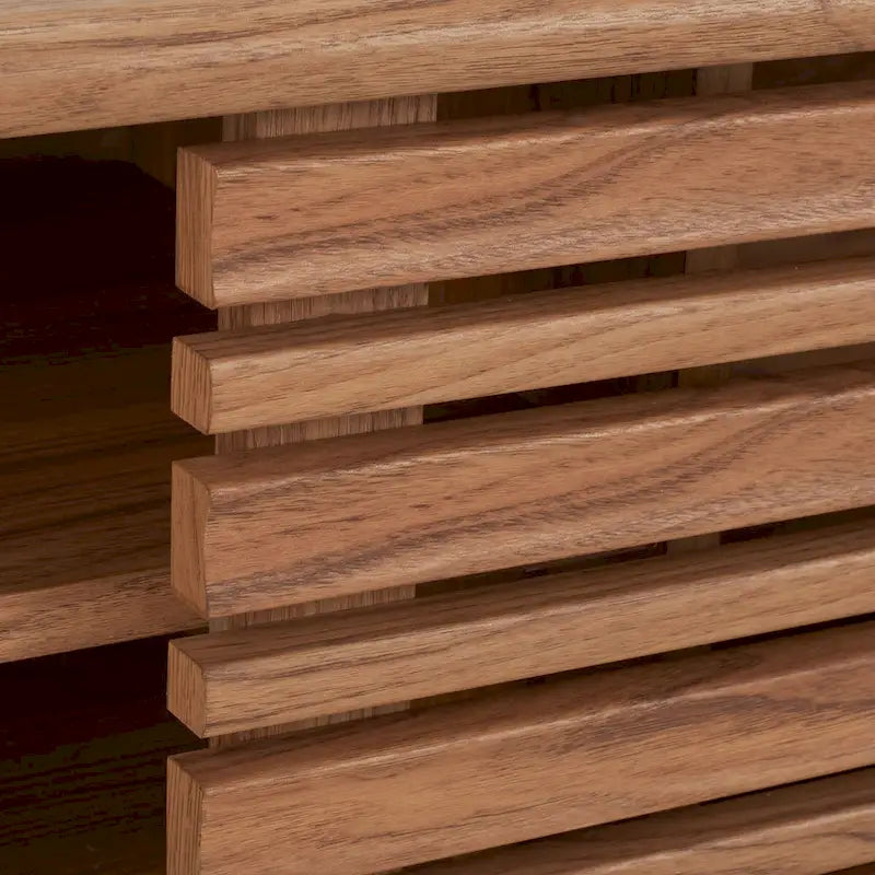 Meuble TV multimédia SAFAVIEH Teela en noyer, 150 cm (59 pouces) - 150 cm (59 po) L x 38 cm (15 po) l x 48 cm (19 po) H