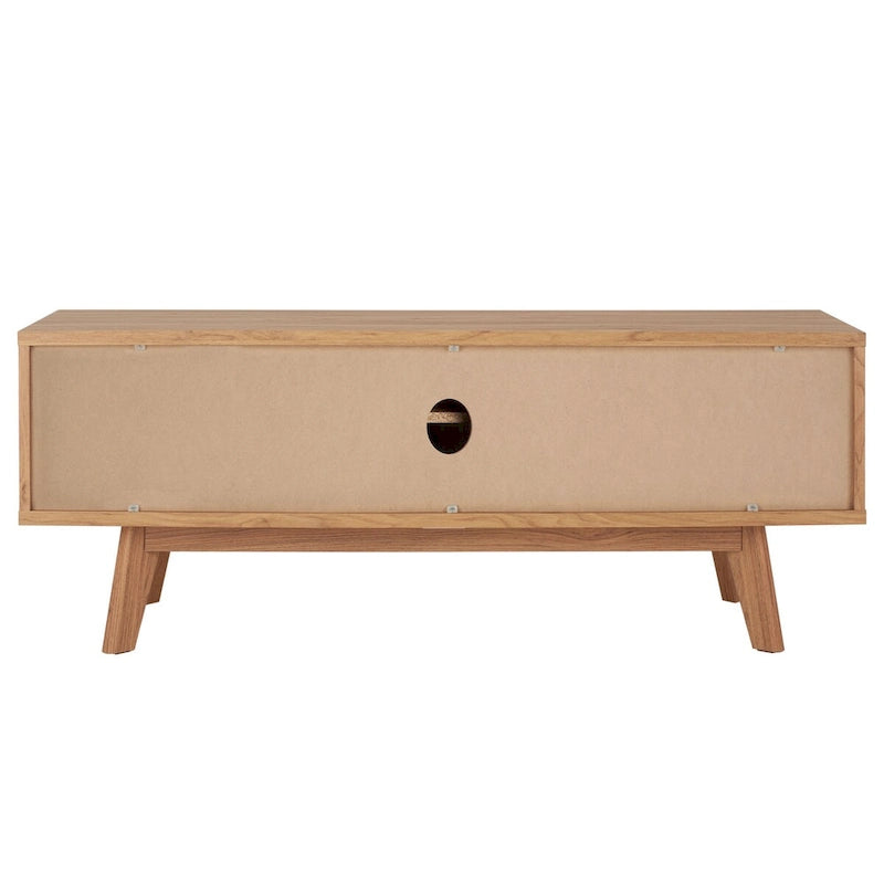 Meuble TV multimédia SAFAVIEH Teela en noyer, 150 cm (59 pouces) - 150 cm (59 po) L x 38 cm (15 po) l x 48 cm (19 po) H