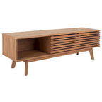 Meuble TV multimédia SAFAVIEH Teela en noyer, 150 cm (59 pouces) - 150 cm (59 po) L x 38 cm (15 po) l x 48 cm (19 po) H