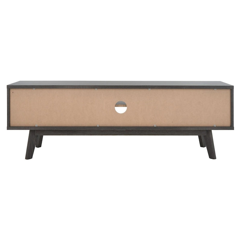 Meuble TV multimédia SAFAVIEH Teela en noyer, 150 cm (59 pouces) - 150 cm (59 po) L x 38 cm (15 po) l x 48 cm (19 po) H