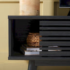 Meuble TV multimédia SAFAVIEH Teela en noyer, 150 cm (59 pouces) - 150 cm (59 po) L x 38 cm (15 po) l x 48 cm (19 po) H