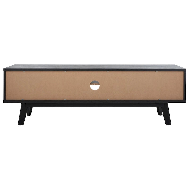 Meuble TV multimédia SAFAVIEH Teela en noyer, 150 cm (59 pouces) - 150 cm (59 po) L x 38 cm (15 po) l x 48 cm (19 po) H