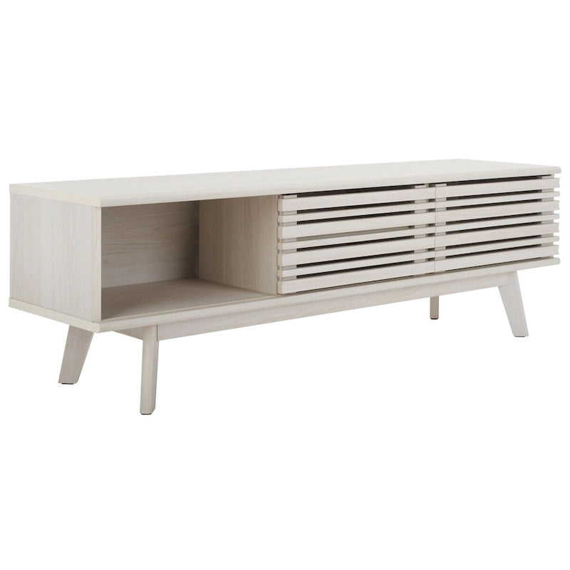 Meuble TV multimédia SAFAVIEH Teela en noyer, 150 cm (59 pouces) - 150 cm (59 po) L x 38 cm (15 po) l x 48 cm (19 po) H