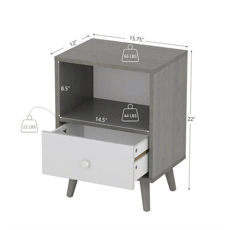 Table de chevet moderne en bois