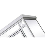 Meuble d'appoint à deux portes avec miroir