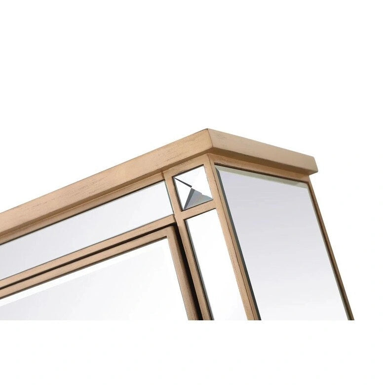 Meuble d'appoint à deux portes avec miroir