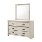 Ensemble de chambre à coucher Edyth 4 pièces avec panneaux LED blancs