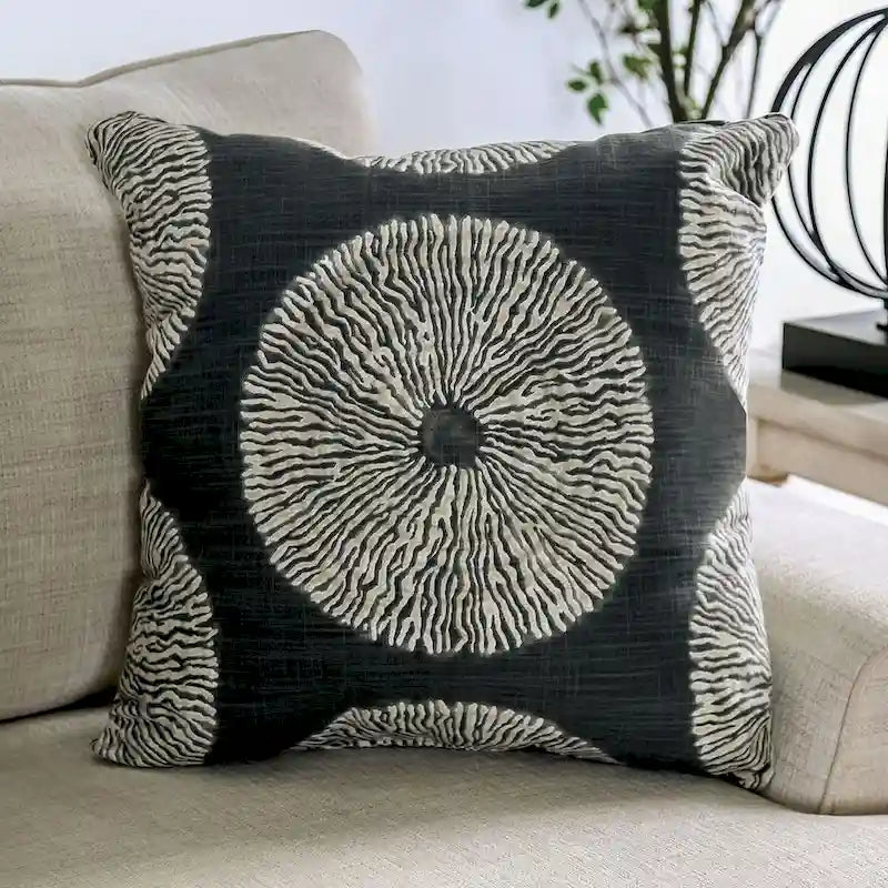 Canapé en chenille et bois avec accoudoirs droits, couleur ivoire