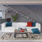 Canapé d'angle 3 pièces Mingle en cuir végétalien