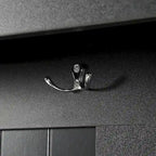 Banc d'entrée 5 en 1 avec portes à volets, porte-manteau, coussin et 4 crochets robustes, meuble d'entrée de 120 cm de large avec banc de rangement