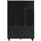 Banc d'entrée 5 en 1 avec portes à volets, porte-manteau, coussin et 4 crochets robustes, meuble d'entrée de 120 cm de large avec banc de rangement